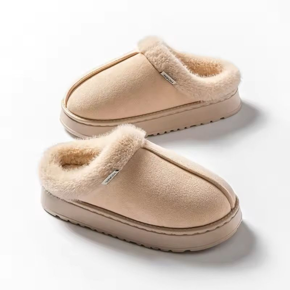 Fluffy Indoor Winter Slippers With Thick EVA Sole 7