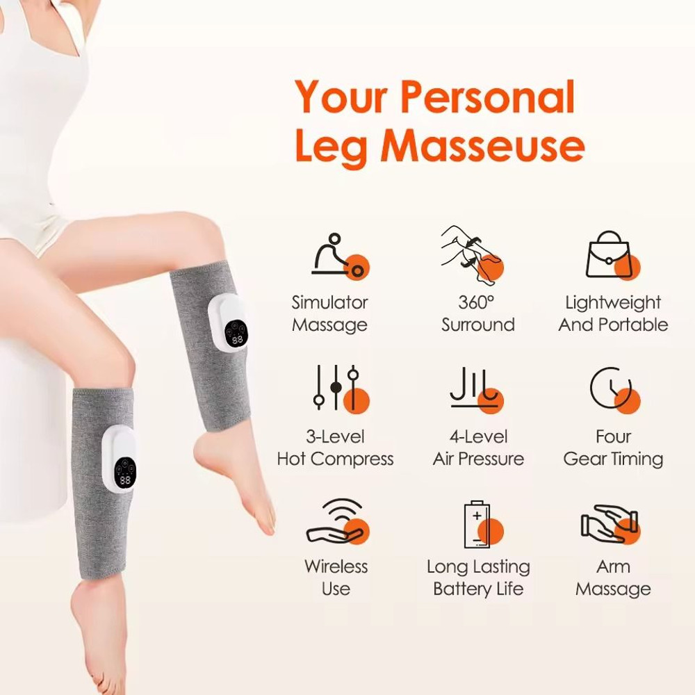 Electric Leg And Calf Massager With Heat And Air Compression For Muscle Relief And Circulation 1