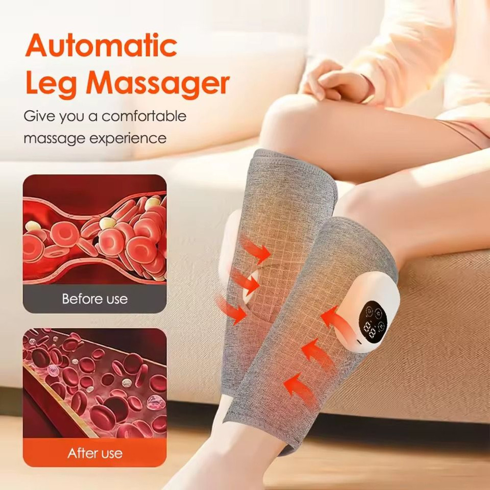 Electric Leg And Calf Massager With Heat And Air Compression For Muscle Relief And Circulation 4