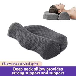 ergonomic memory foam cervical pillow for side sleepers and neck support