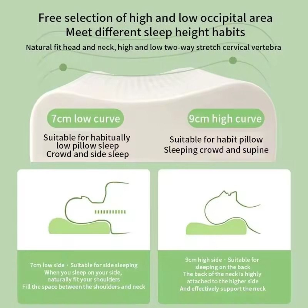 Natural Latex Cervical Pillow For Neck Support And Comfortable Sleep 4