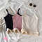 Womens FleeceLined Slim Fit Velvet Corset Tank Top 3