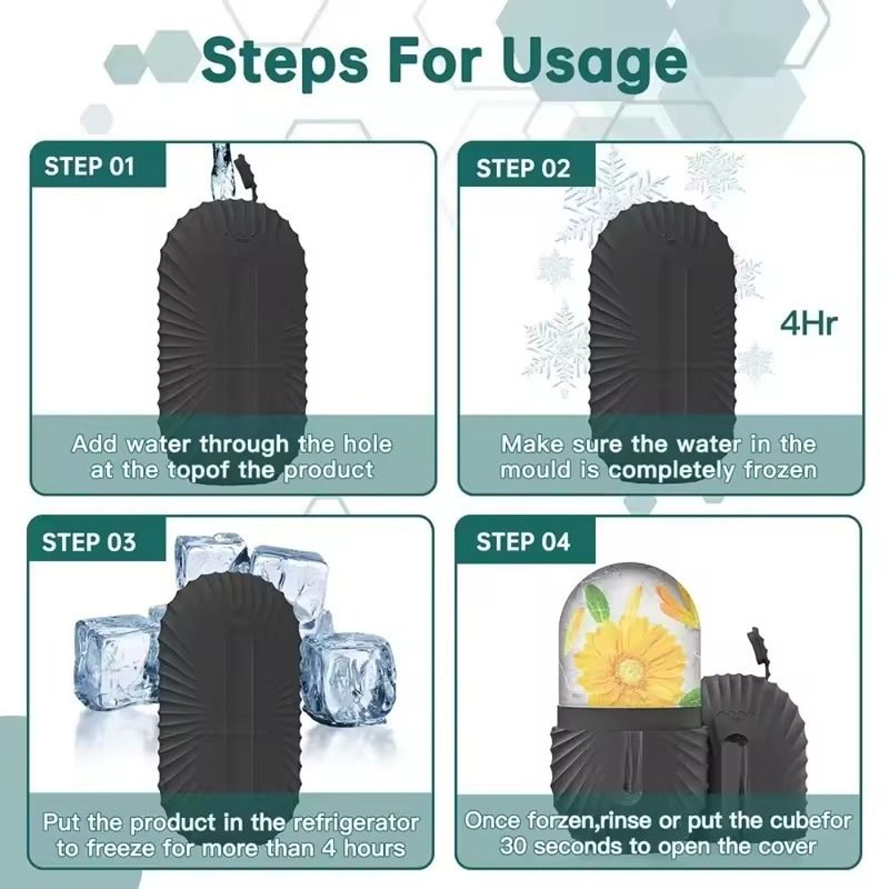 Silicone Ice Face Roller For Puffiness Reduction And Pore Tightening 5