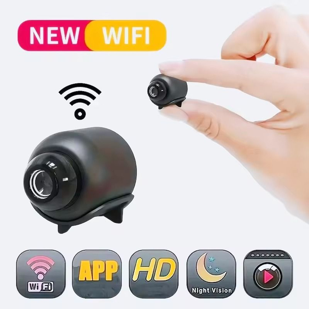 1080P Mini WiFi Security Camera With Night Vision And TwoWay Audio 0