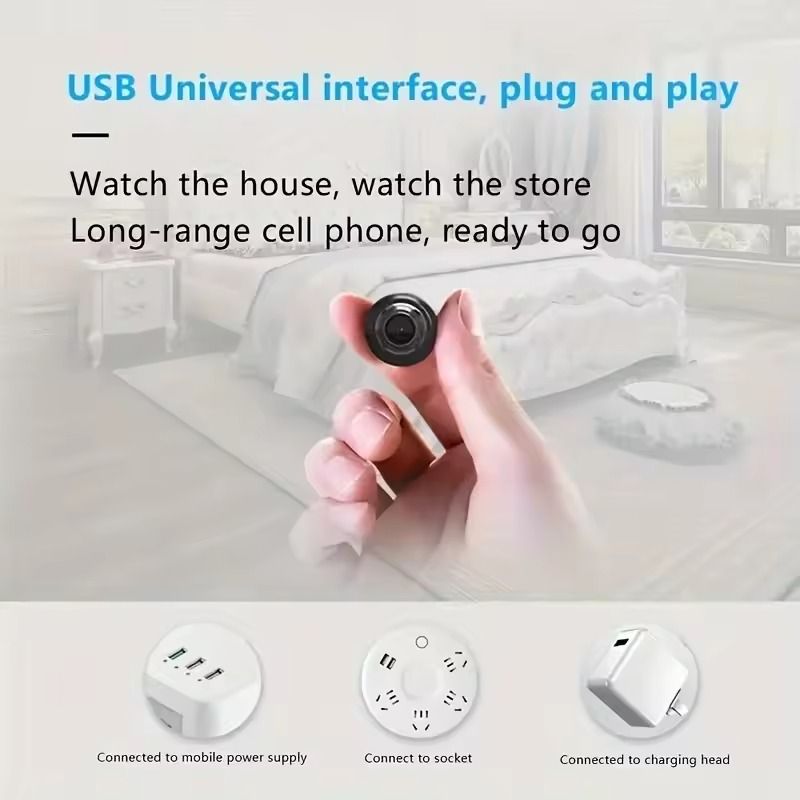 1080P Mini WiFi Security Camera With Night Vision And TwoWay Audio 2