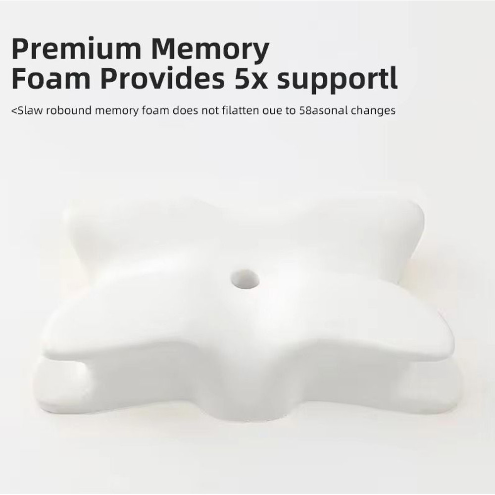 Butterfly Memory Foam Orthopedic Pillow With Neck Support And Slow Rebound Foam 3