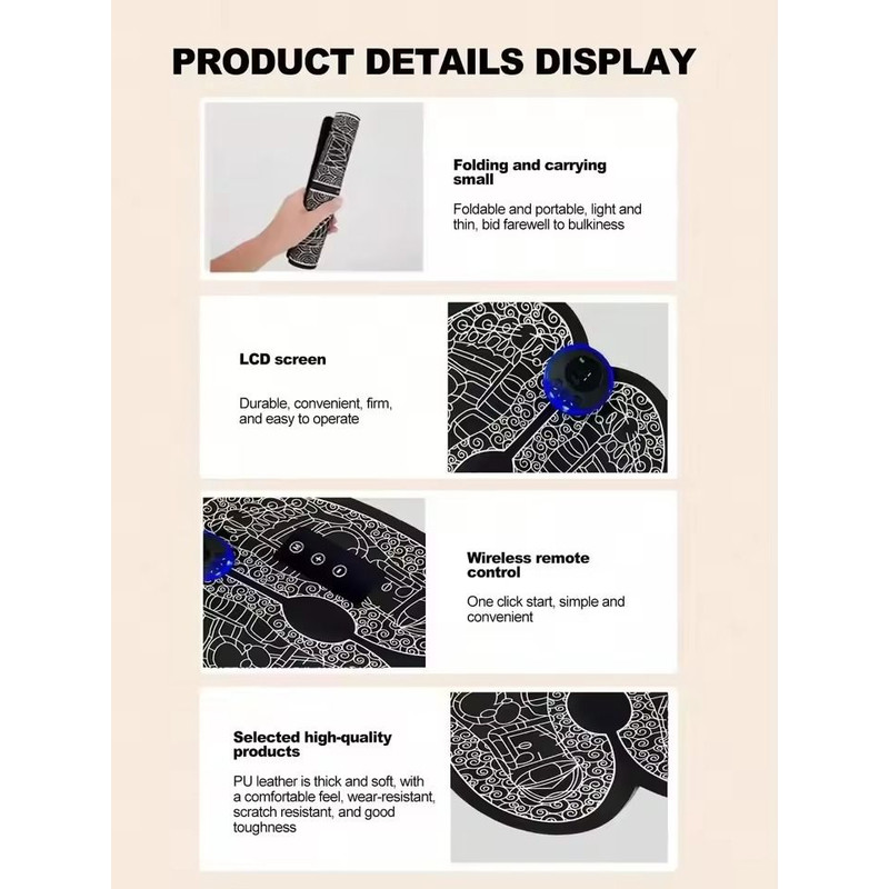 Multifunctional Heated Foot Therapy Massager With Pulse Stimulation 3