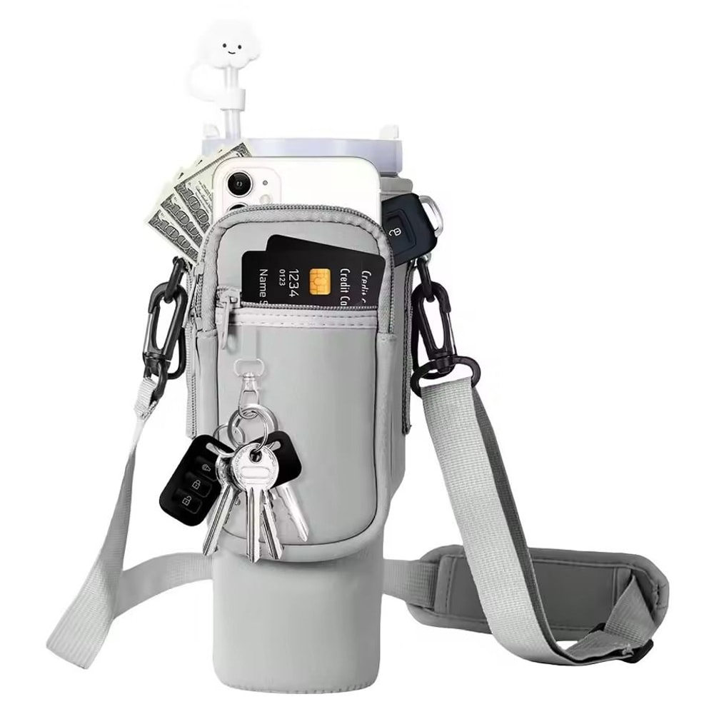 40oz Neoprene Water Bottle Carrier With Adjustable Shoulder Strap 11