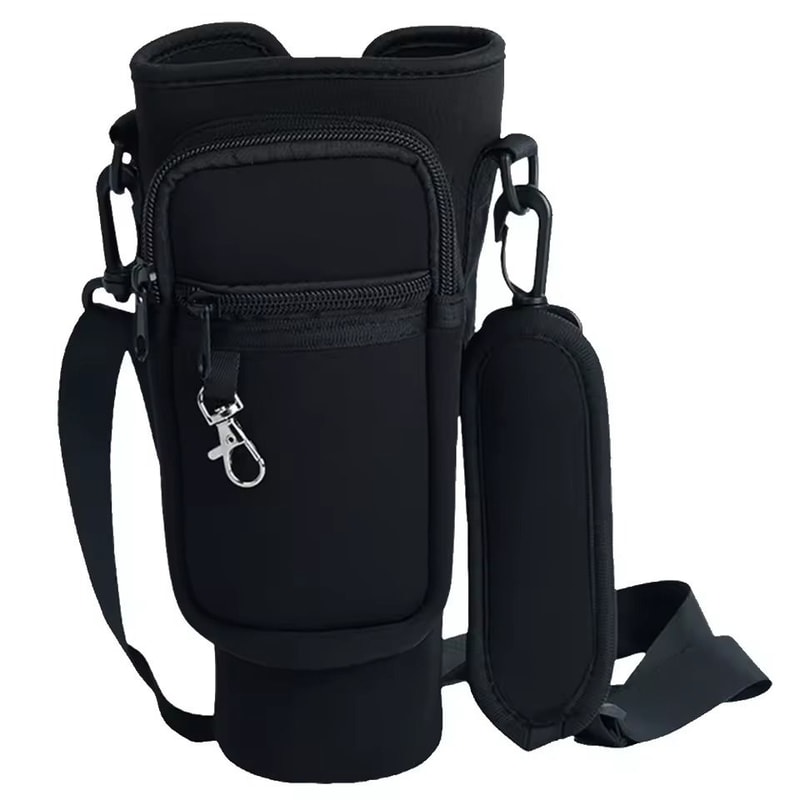 40oz Neoprene Water Bottle Carrier With Adjustable Shoulder Strap 18