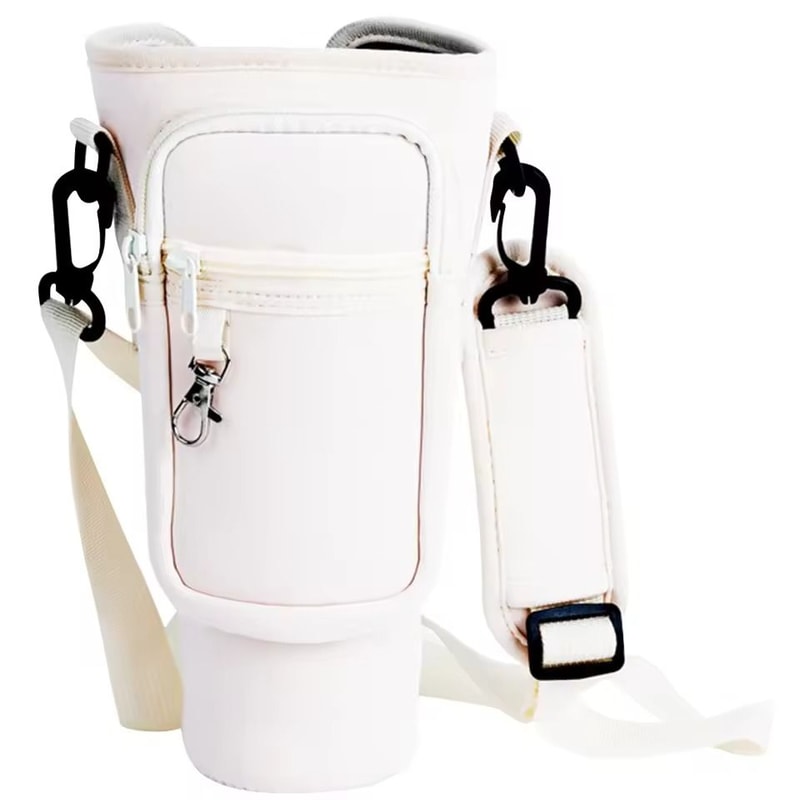 40oz Neoprene Water Bottle Carrier With Adjustable Shoulder Strap 19