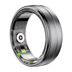 waterproof smart fitness ring with heart rate and blood oxygen monitor