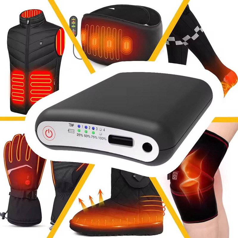 Rechargeable 5000mAh Power Bank For Heated Gloves Vests And Winter Gear 4