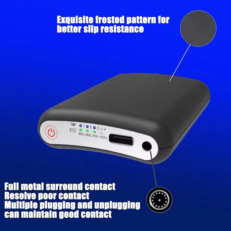 Rechargeable 5000mAh Power Bank For Heated Gloves Vests And Winter Gear 5