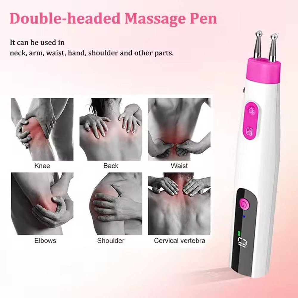 Multifunctional DoubleHead Electric Massage Pen With 5 Modes And 10 Speeds 5