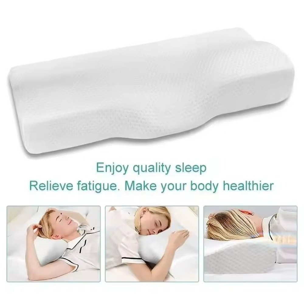 Orthopedic Memory Foam Cervical Pillow Neck Support Butterfly Shape 4