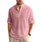 Long Sleeve Cotton Henley Shirt Lightweight Breathable Button Polo Top 11