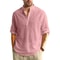 Long Sleeve Cotton Henley Shirt Lightweight Breathable Button Polo Top 3