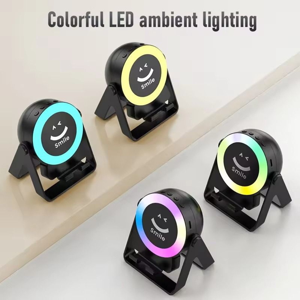 Magnetic Bluetooth Wireless Speaker Phone Holder Stand With LED 2