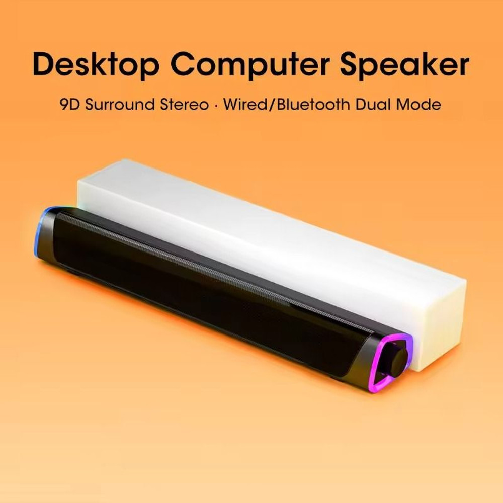 Bluetooth Computer Speaker Bar Stereo Subwoofer With Wired Connection 2