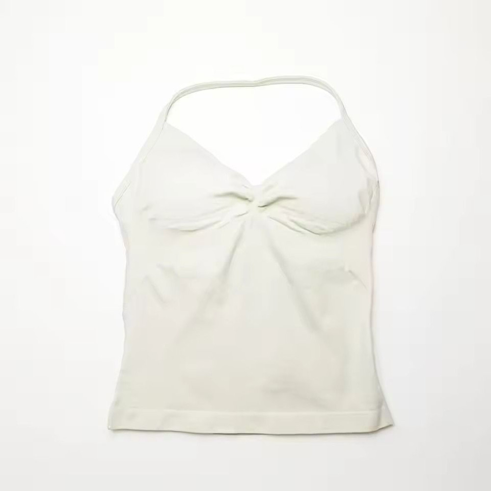 Longline Strappy Sports Yoga Tank Top Open Back Fitness Halter Bra 12