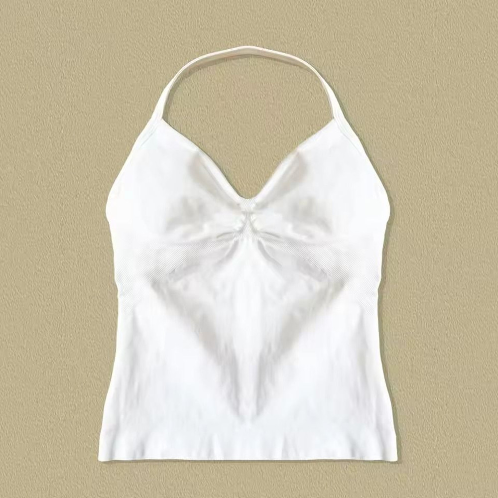 Longline Strappy Sports Yoga Tank Top Open Back Fitness Halter Bra 15