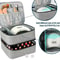 Portable Double Layer Nail Polish Storage Bag 30 Compartment Organizer 10