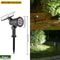 9 LED RGB Solar Spot Lights Waterproof Outdoor Landscape Lights Adjustable Brightness 5