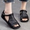 Women Open Toe Flat Sandals With Cross Strap And Adjustable Ankle Strap 3