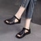 Women Open Toe Flat Sandals With Cross Strap And Adjustable Ankle Strap 6