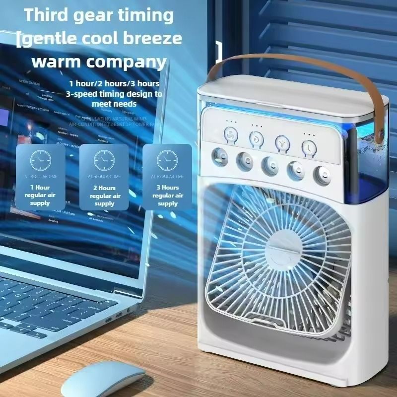 3 In 1 Portable Air Cooler Fan With Humidifier And LED Night Light 1