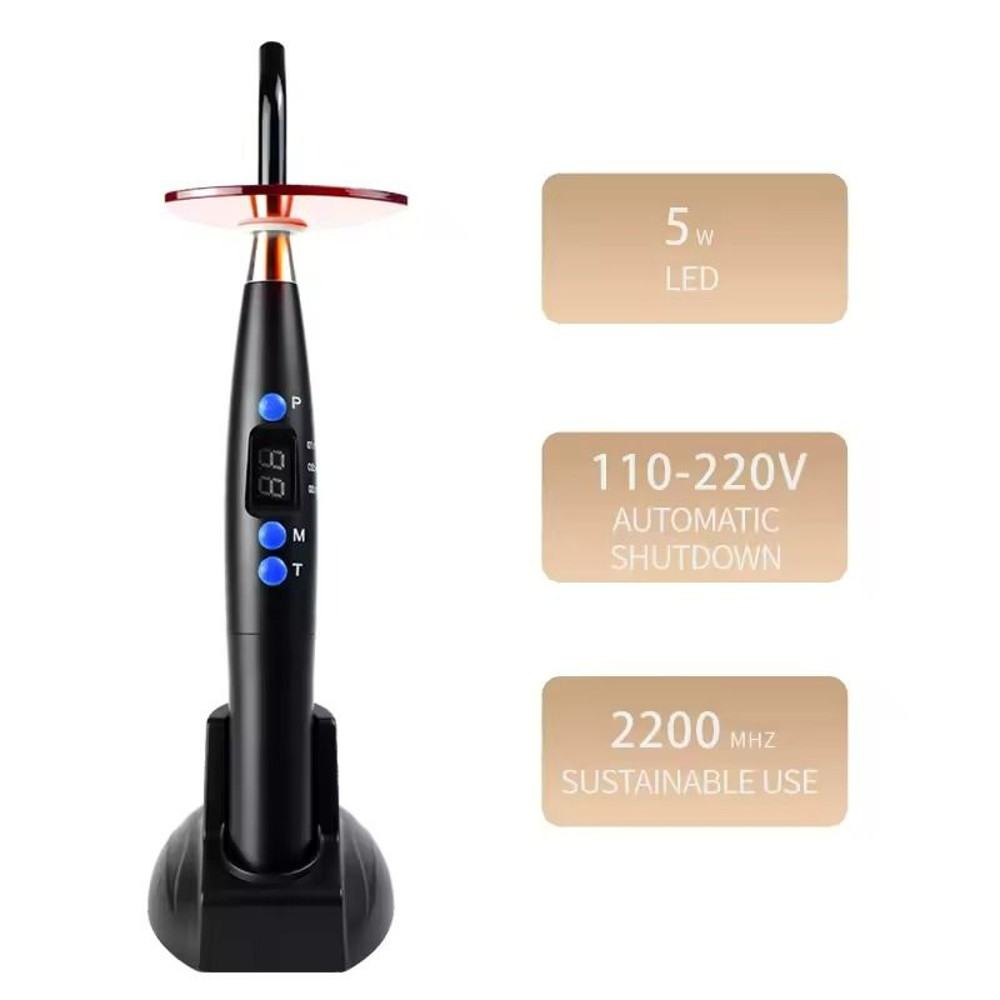 Cordless LED Dental Curing Light With Wireless Orthodontic Composite Lamp 4
