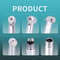 LED Dental High Speed Handpiece With Push Button And Triple Water Spray 5