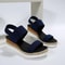 Plus Size Slip On Sandals For Women With Elastic Fabric And Non Slip Sole 3