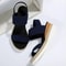 Plus Size Slip On Sandals For Women With Elastic Fabric And Non Slip Sole 4