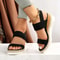 Plus Size Slip On Sandals For Women With Elastic Fabric And Non Slip Sole 6