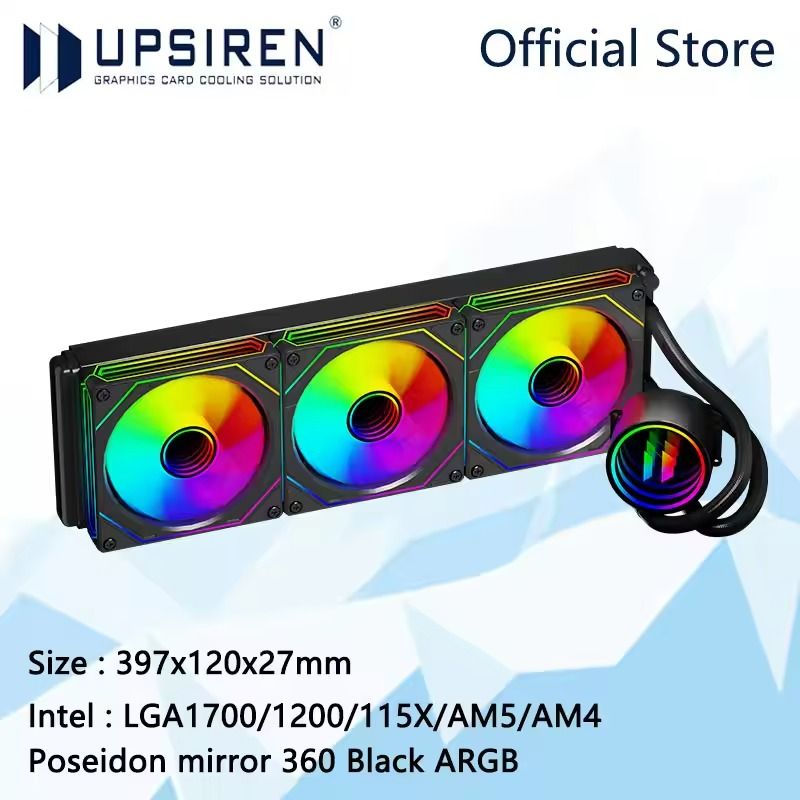 360 ARGB All In One Water Cooling Radiator With Infinity Mirror And LGA1700 AM5 Support 0