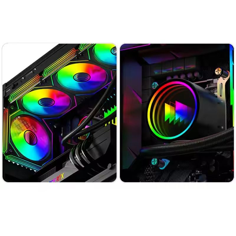 360 ARGB All In One Water Cooling Radiator With Infinity Mirror And LGA1700 AM5 Support 2