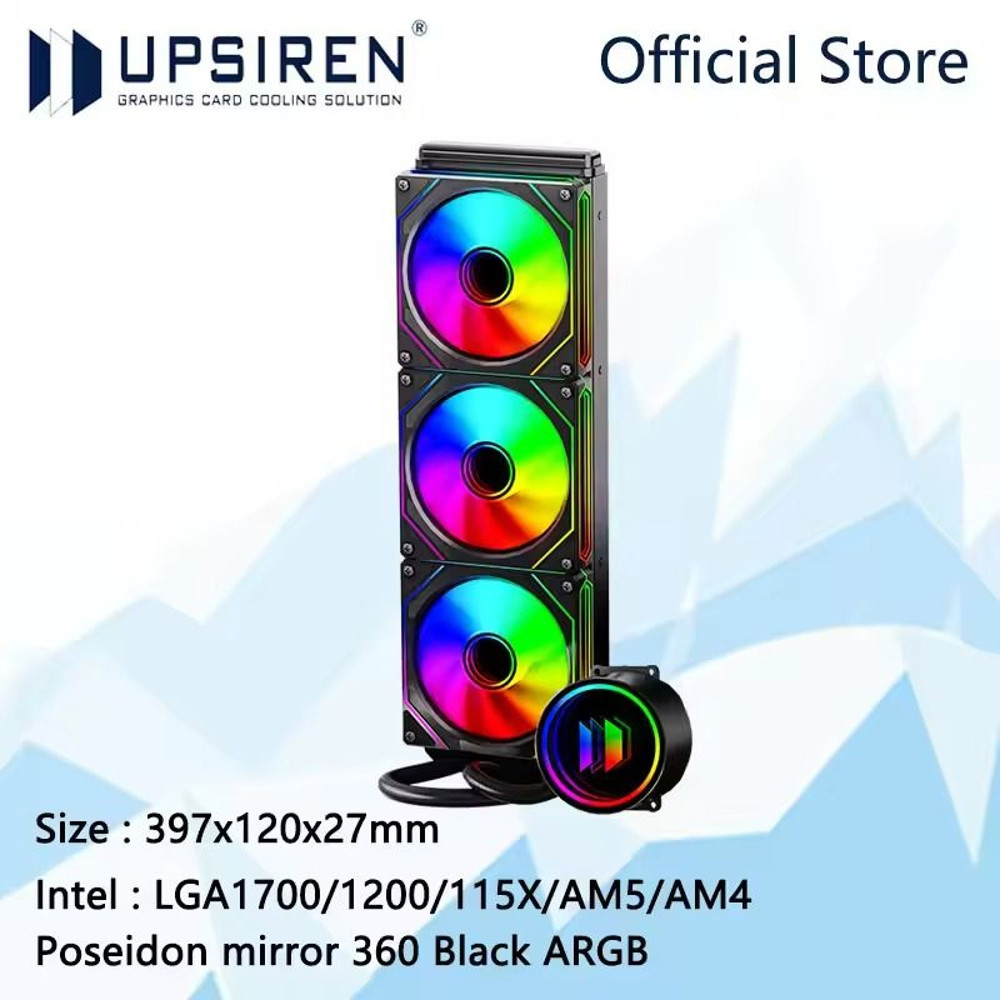360 ARGB All In One Water Cooling Radiator With Infinity Mirror And LGA1700 AM5 Support 6
