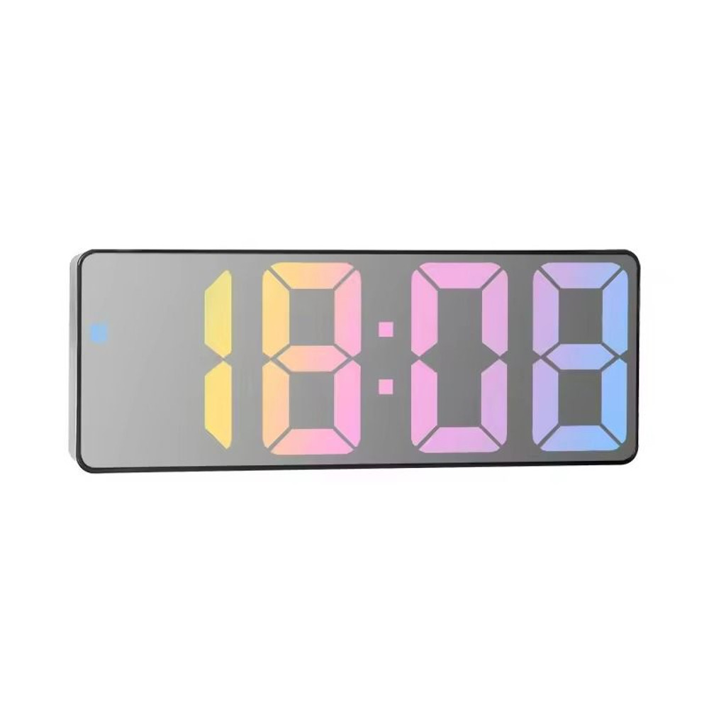 LED Voice Control Digital Alarm Clock With Color Display And Night Mode 8