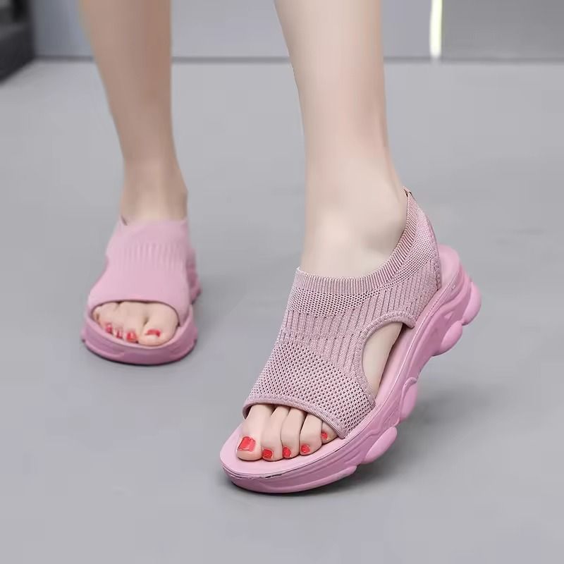 Summer Outdoor Casual Sandals For Women With Breathable Uppers And Skid Proof Soles 5