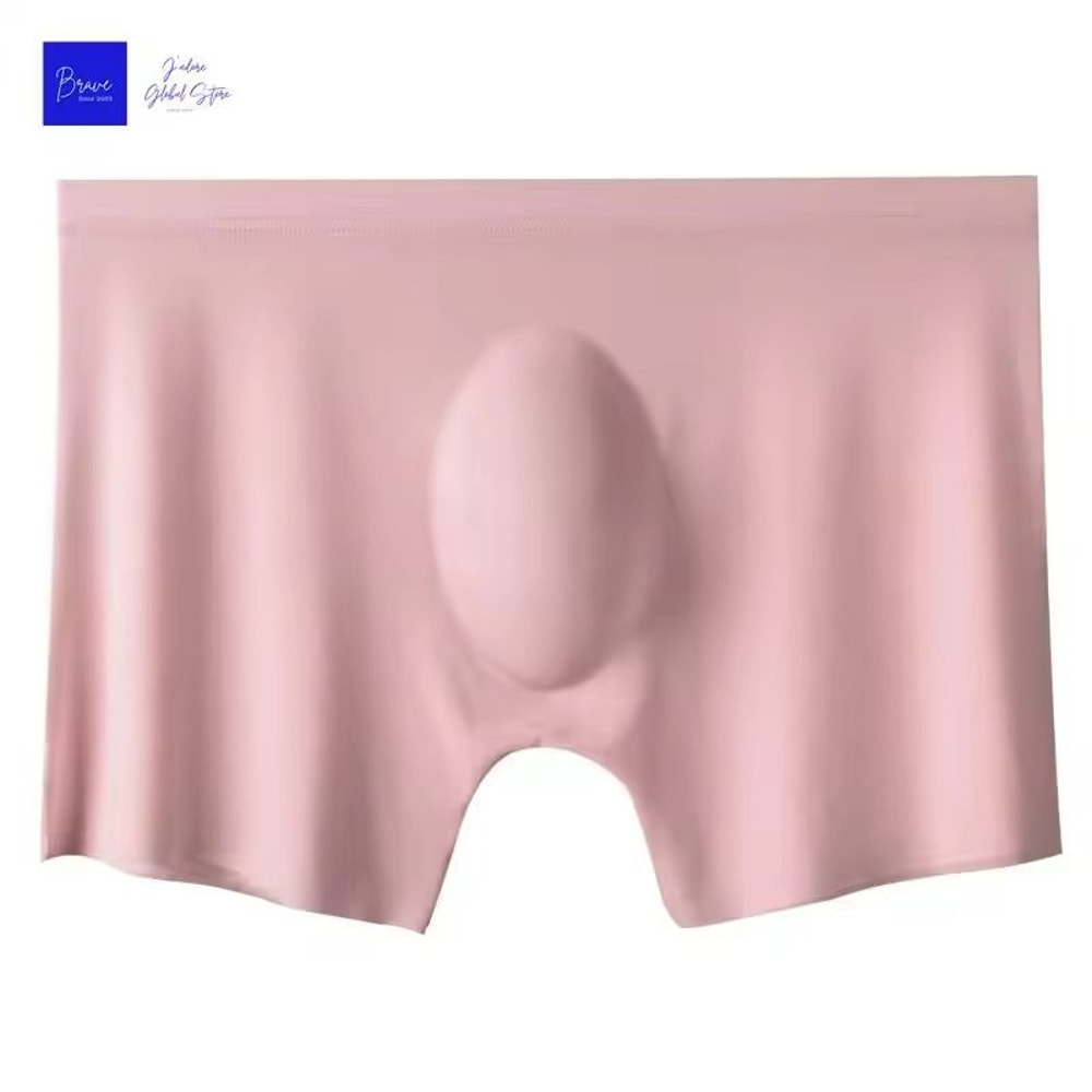 Mens Ice Silk Seamless Boxer Briefs With Breathable Antibacterial Fabric 11