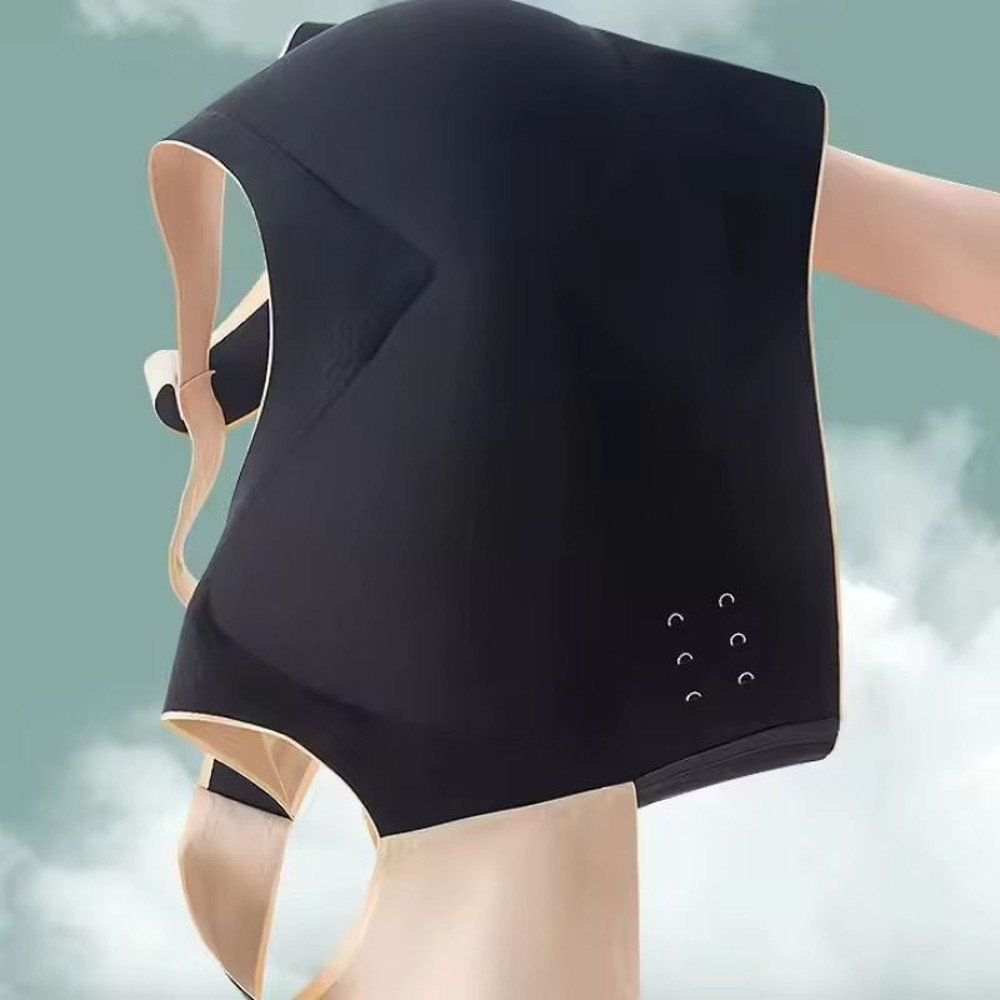 Adjustable Wireless Sports Bra With Front Buckle And Removable Pads For Low Impact Workouts 4