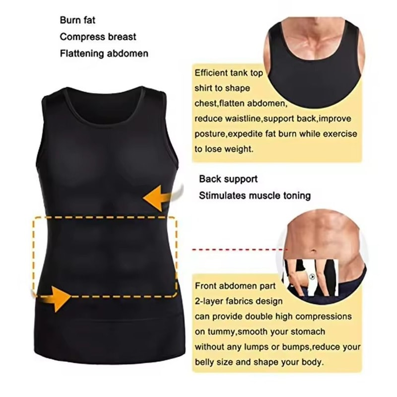 Mens Compression Sleeveless Tank Top For Training Running And Gym Workouts 4