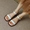 Genuine Leather Low Heel Office Sandals For Women Summer Comfort Plus Size Shoes 1