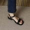 Genuine Leather Low Heel Office Sandals For Women Summer Comfort Plus Size Shoes 7
