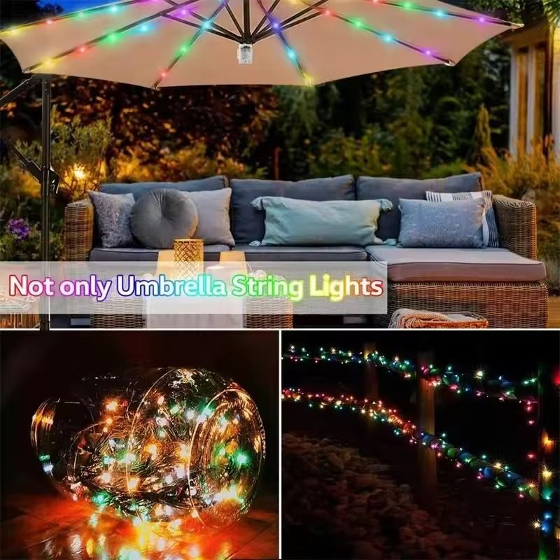 104 LED Patio Umbrella Lights With Remote Control And 8 Modes 2