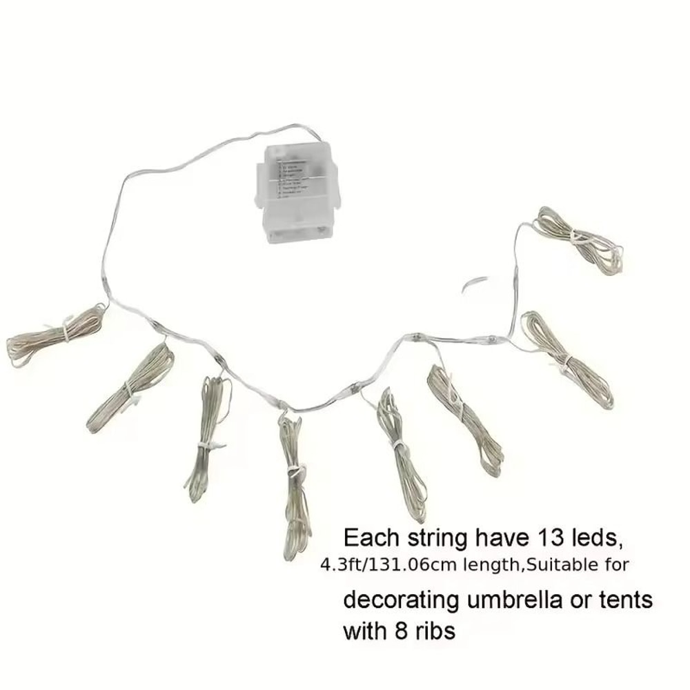 104 LED Patio Umbrella Lights With Remote Control And 8 Modes 5