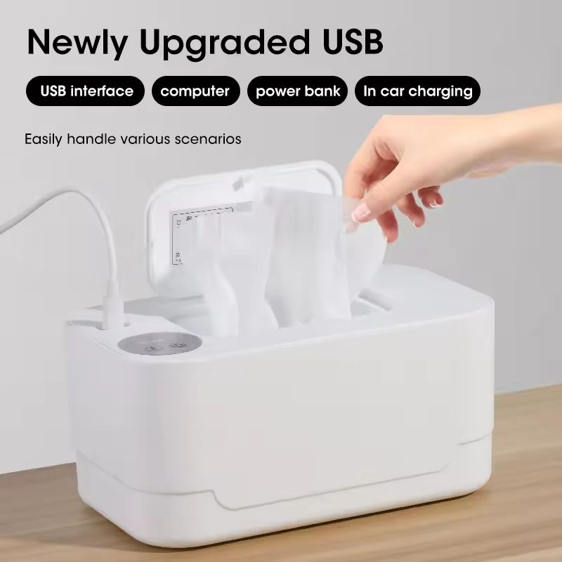 USB Baby Wipe Warmer With LED Display For Home And Car Use 2