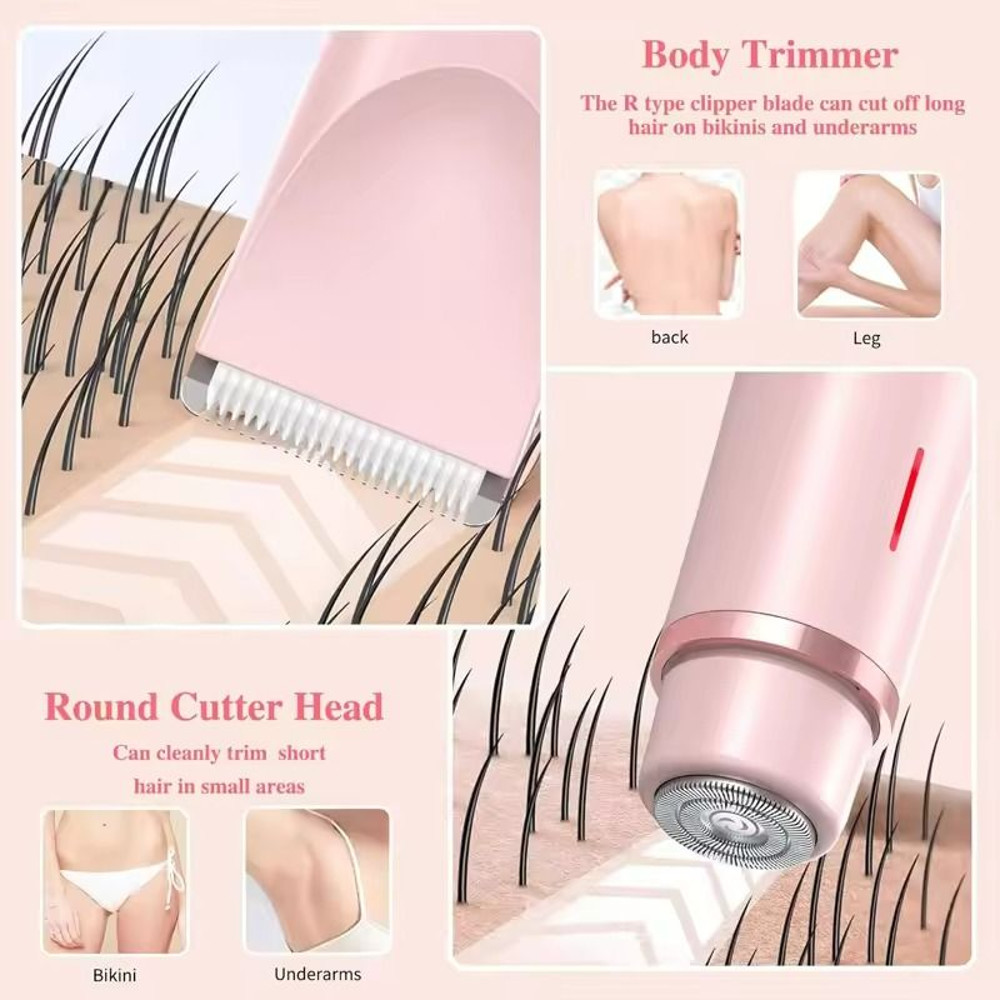 2in1 Electric Razor And Bikini Trimmer For Women 3