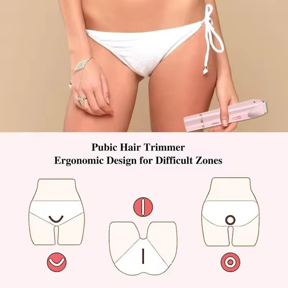 2in1 Electric Razor And Bikini Trimmer For Women 4